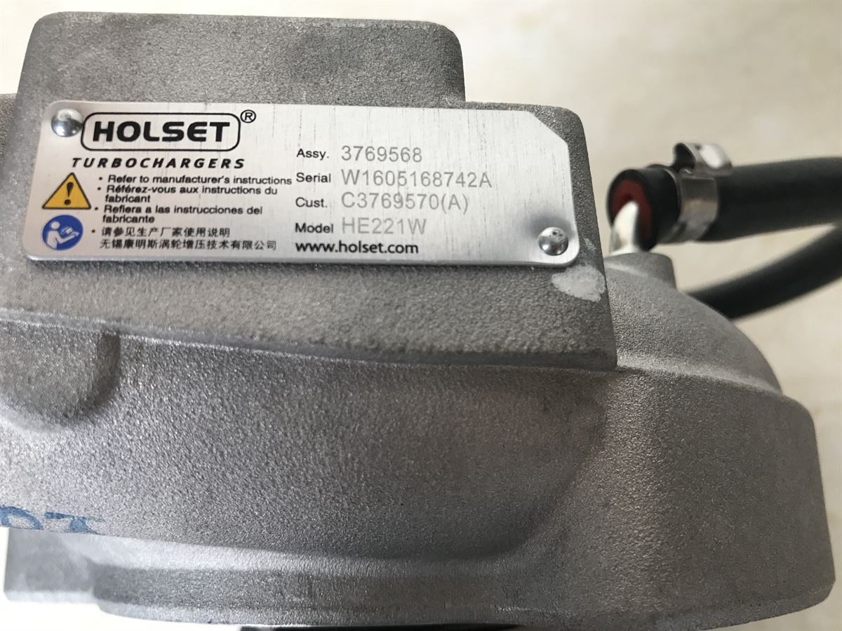 Cummins Turbocharger 3769568 3769570